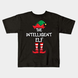 Intelligent Elf Matching Family Christmas Kids T-Shirt
